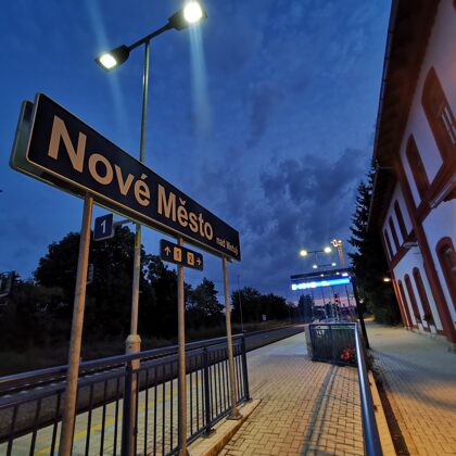 Nádraží Nové Město nad Metují, 30.7.2021, 4:55