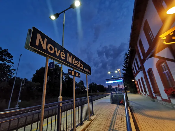 Nádraží Nové Město nad Metují, 30.7.2021, 4:55